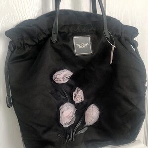 Victoria's Secret Black Floral Women's Bag